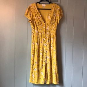 NWOT Floral Button Down Dress